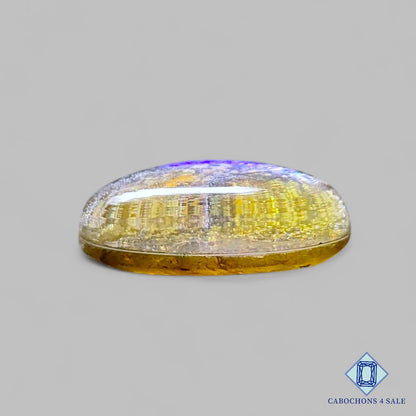 Aurora Opal + Crystal Quartz Doublet Gemstone  Oval Doublets 20*15*6mm available for sale