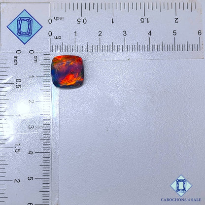 Aurora Opal + Crystal Quartz Doublet Gemstone  Fancy Doublets 12*12*7mm available for sale