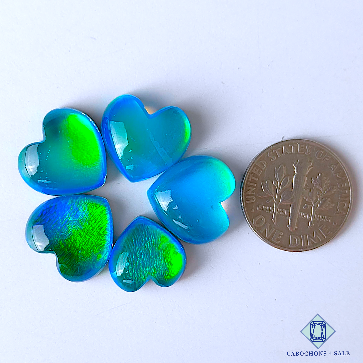 Aurora Opal Crystal Quartz Doublets