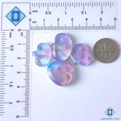 Aurora Opal + Crystal Quartz Doublets