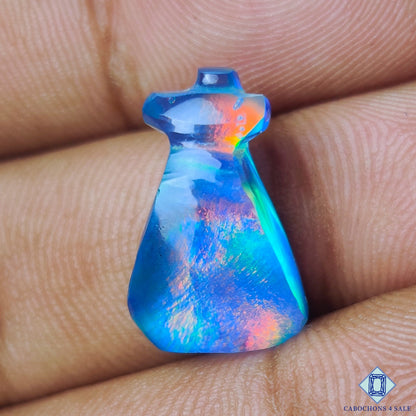 Aurora Opal + Crystal Quartz Doublets