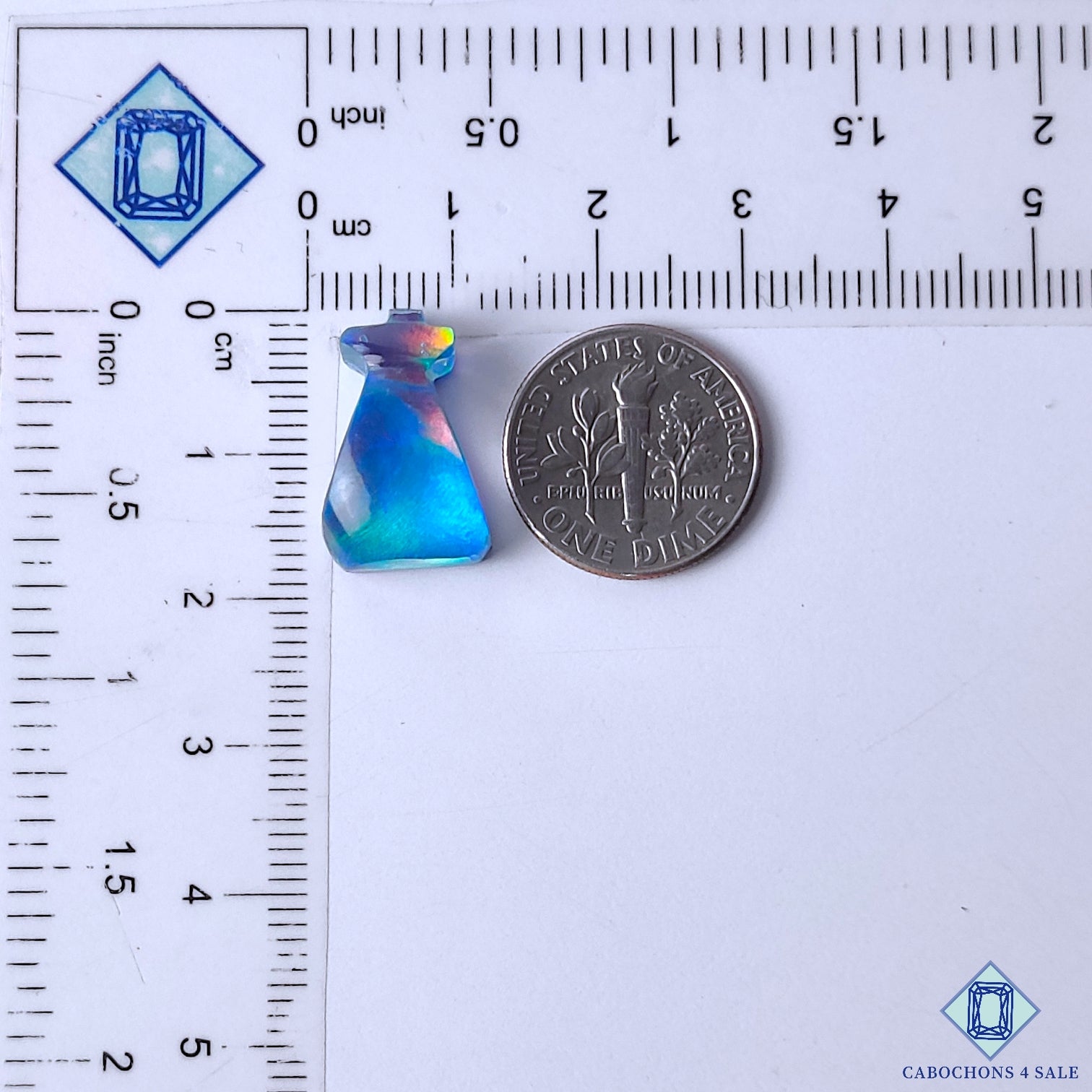Aurora Opal + Crystal Quartz Doublets