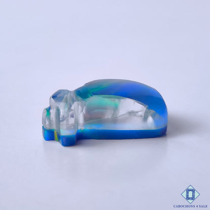 Aurora Opal + Crystal Quartz Doublets