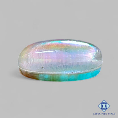 Dobletes de ópalo Aurora + cuarzo cristal, piedras preciosas ovaladas, 19 x 15 x 7 mm, disponibles para la venta