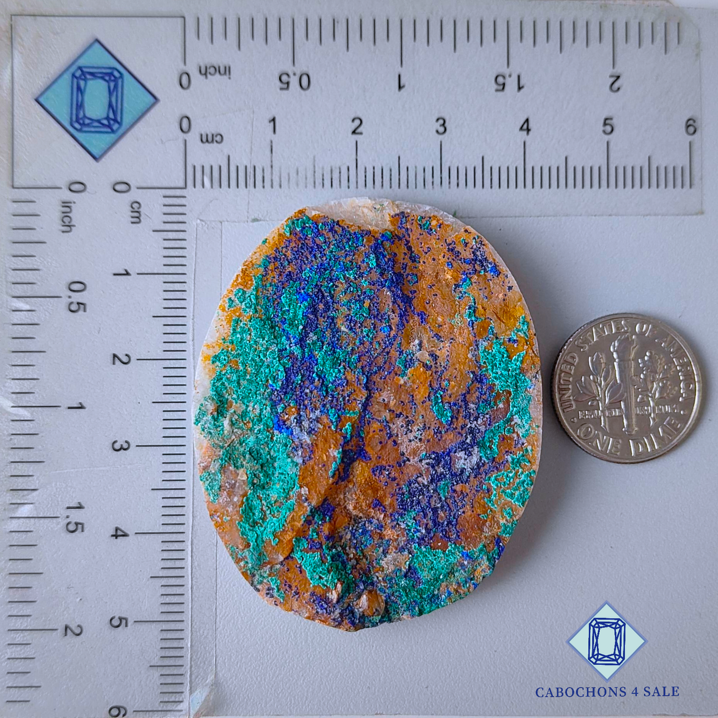 Azurite Oval Druzy