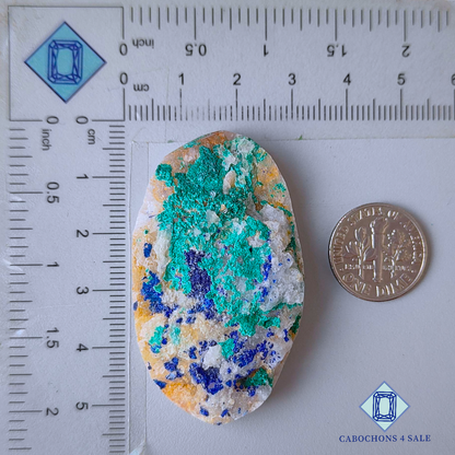 Azurite Oval Druzy