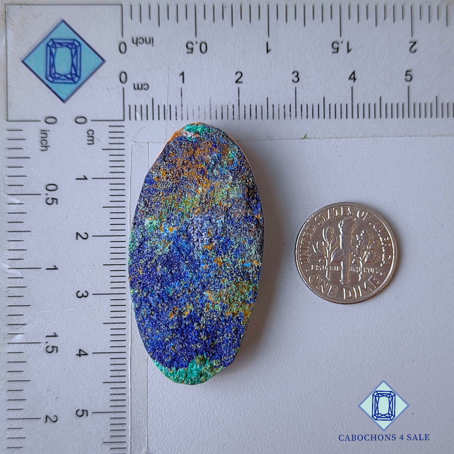 Azurite Oval Druzy