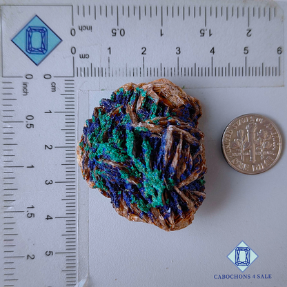 Druzy de fantasía de azurita