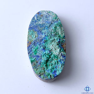 Azurite Oval Druzy 47x25x10mm