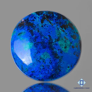 Natural Azurite Gemstone Round Cabochons 29*6mm from Morocco available for sale