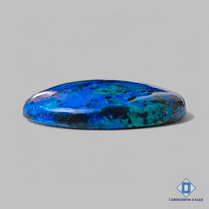 Natural Azurite Gemstone Round Cabochons 29*6mm from Morocco available for sale