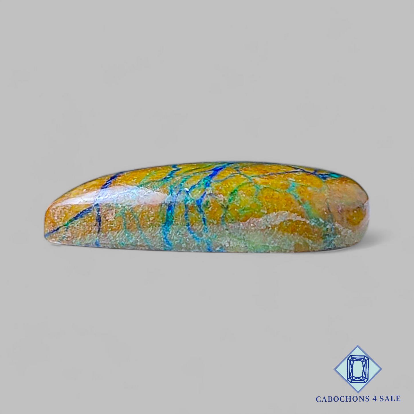 Cabujones de pera de azurita