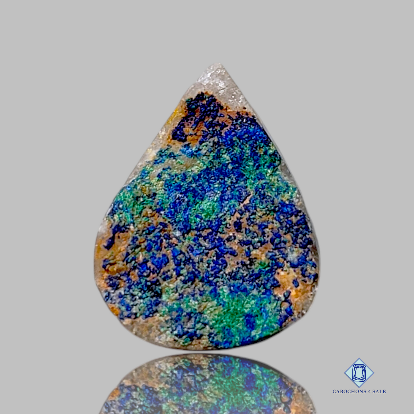 Azurite-c4sw1675-pear-Blue-Druzy