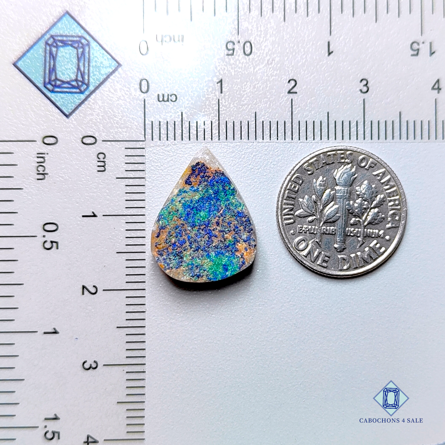 Azurite pear Druzy