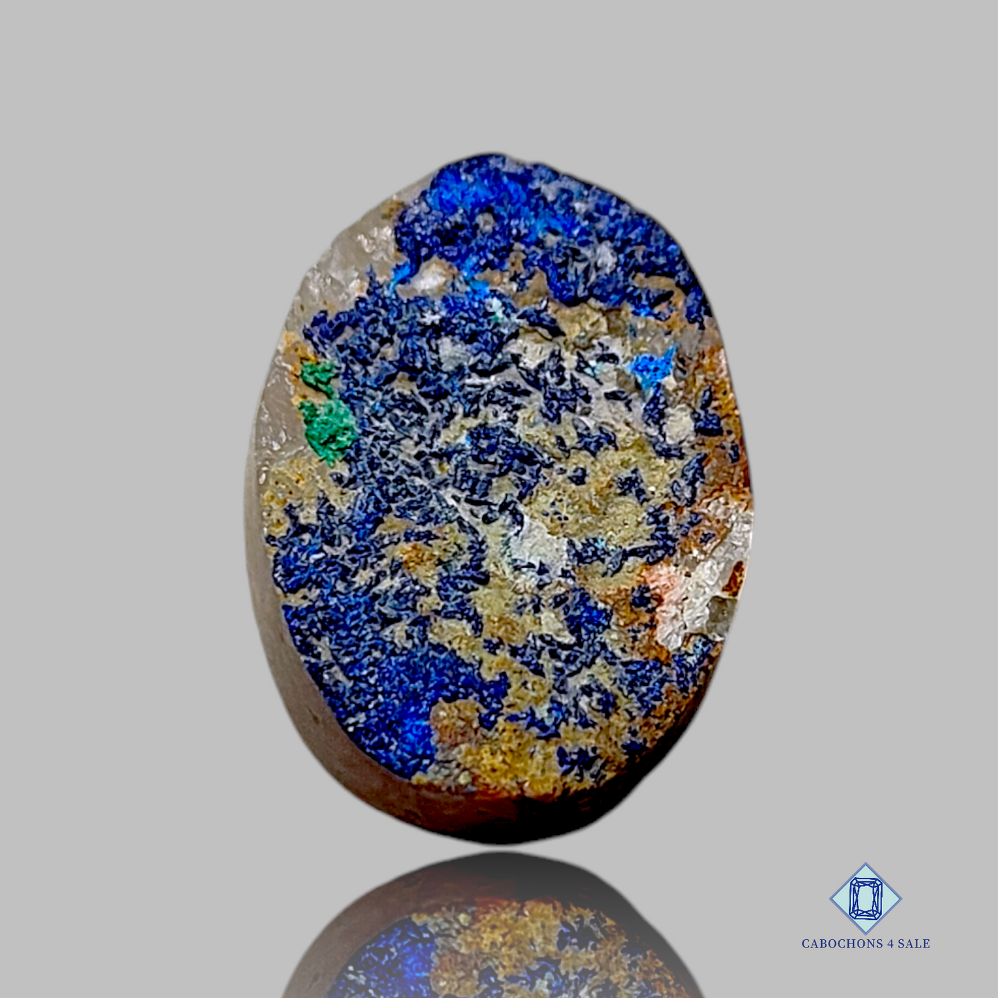 Azurite oval Druzy