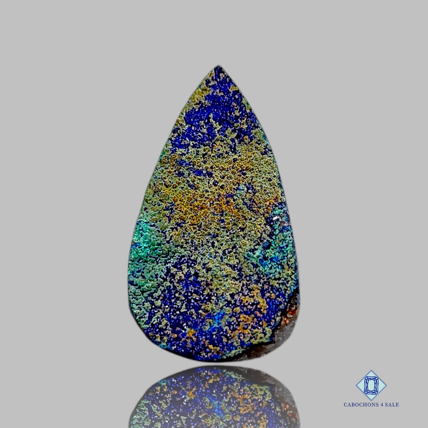 Azurite-c4sw1678-pear-Blue-Druzy