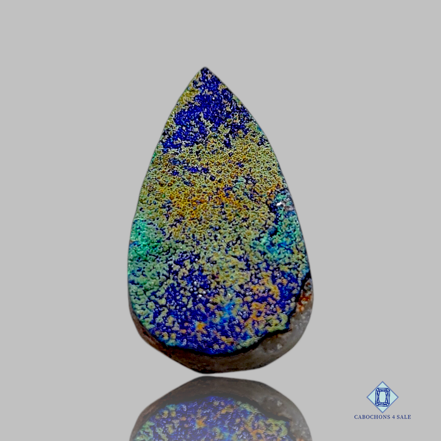 Azurite-pear-Druzy