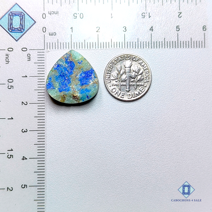 Azurite-pear-Druzy