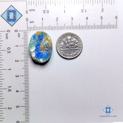 Azurite oval Druzy