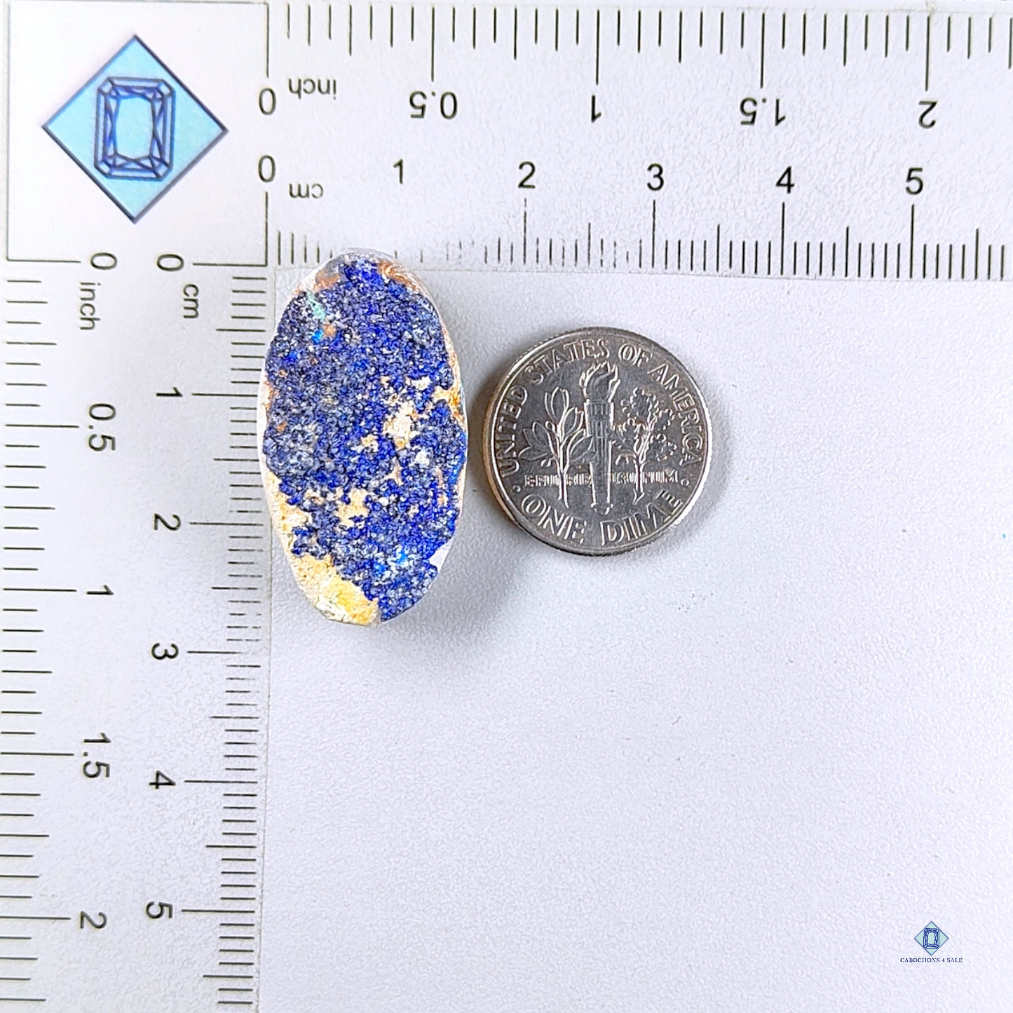 Azurite Oval Druzy