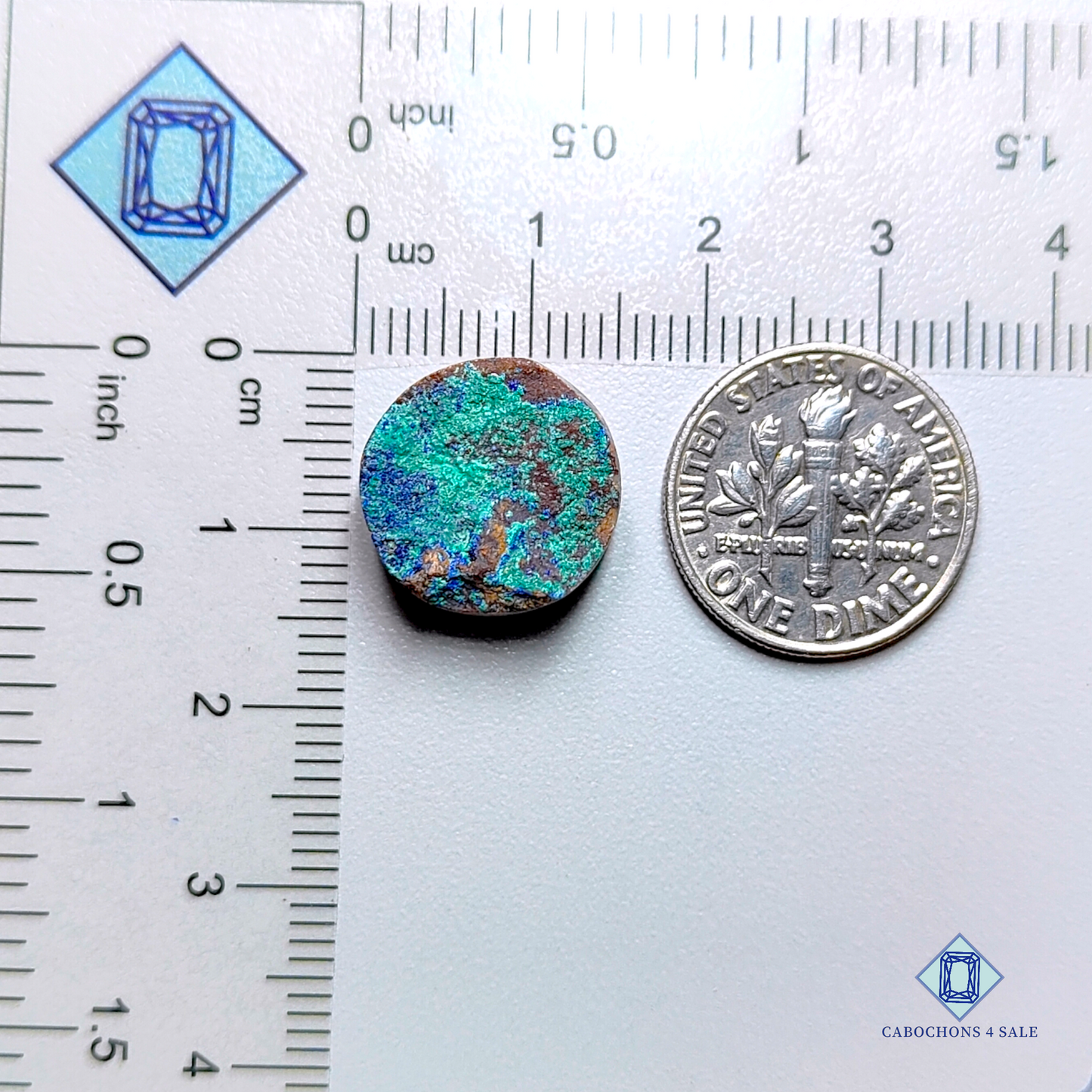 Azurite Druzy-Round-Druzy