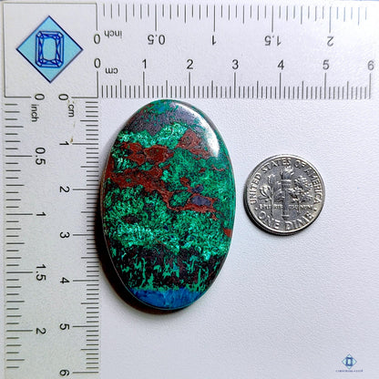 Azurite Malachite Oval Cabochons