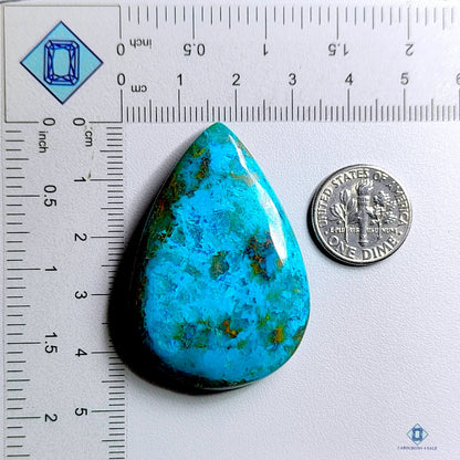 Azurite Malachite Pear Cabochons