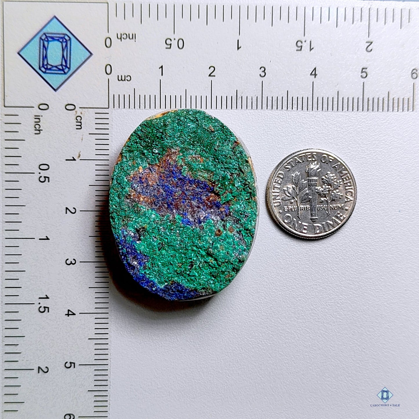 Azurite Malachite Oval Cabochons