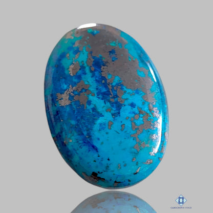 Azurite Shattuckite Oval Cabochons