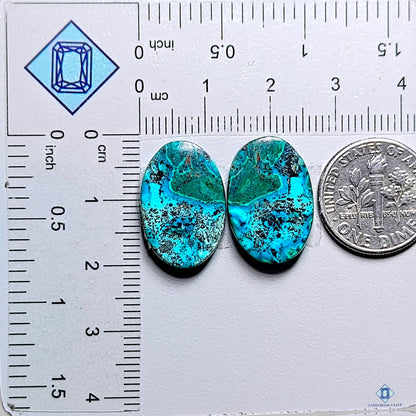 Azurite Shattuckite Pear Pairs