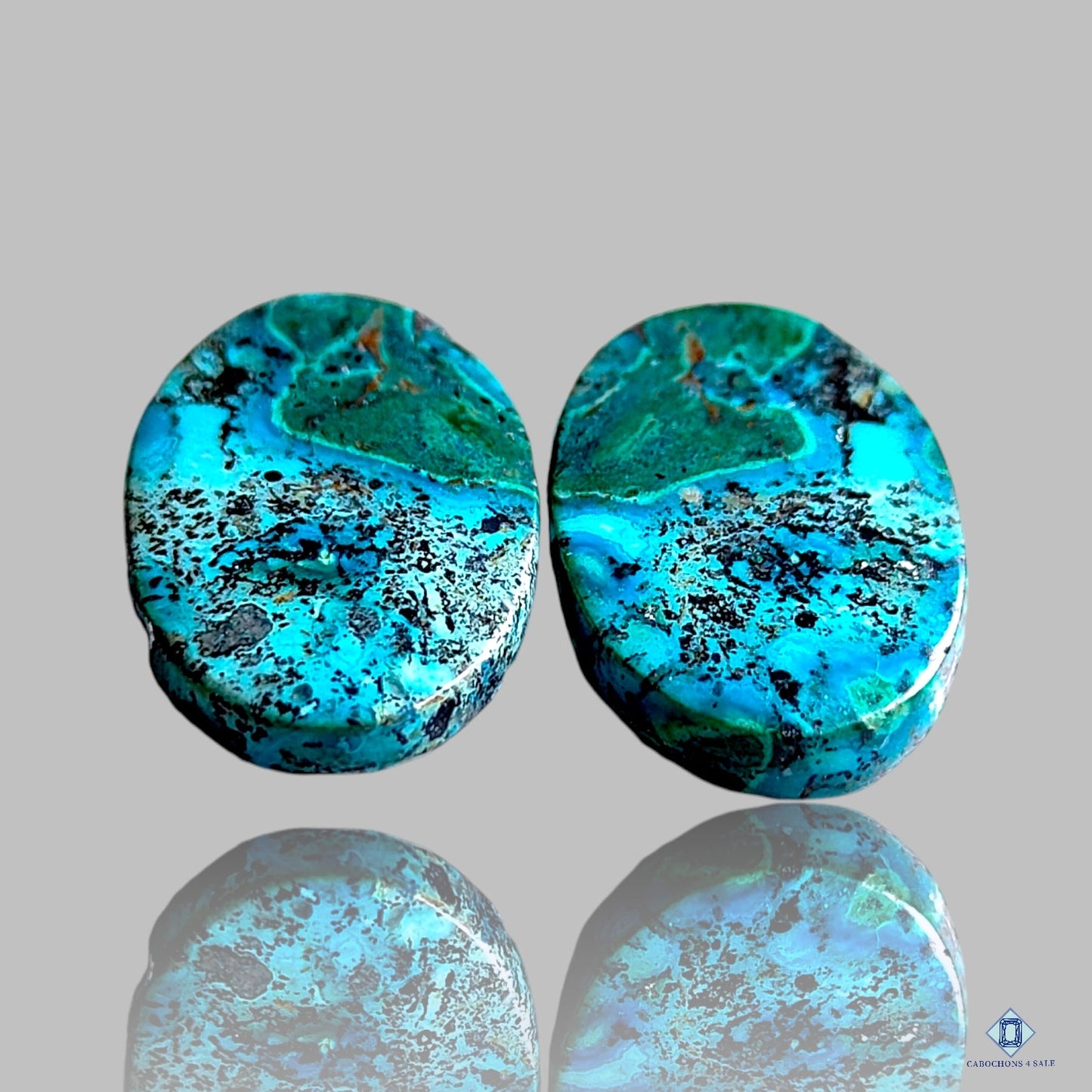 Azurite Shattuckite Pear Pairs