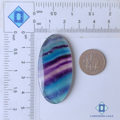 Banded Fluorite Oval Cabochons