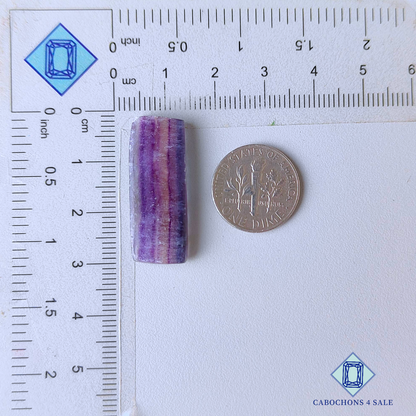 Banded Fluorite Rectangle Cabochons