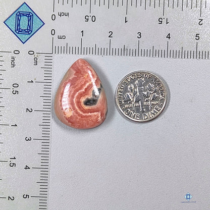 Banded Rhodochrosite Pear Cabochons