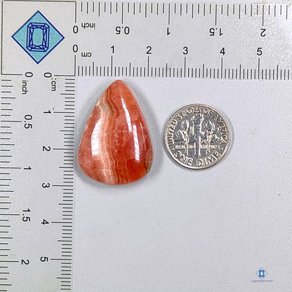 Banded Rhodochrosite Pear Cabochons