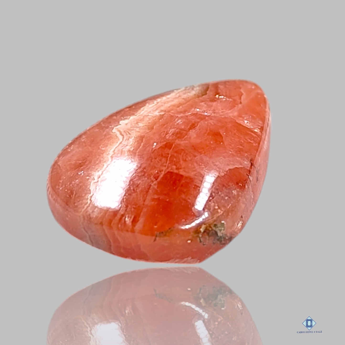 Banded Rhodochrosite Pear Cabochons