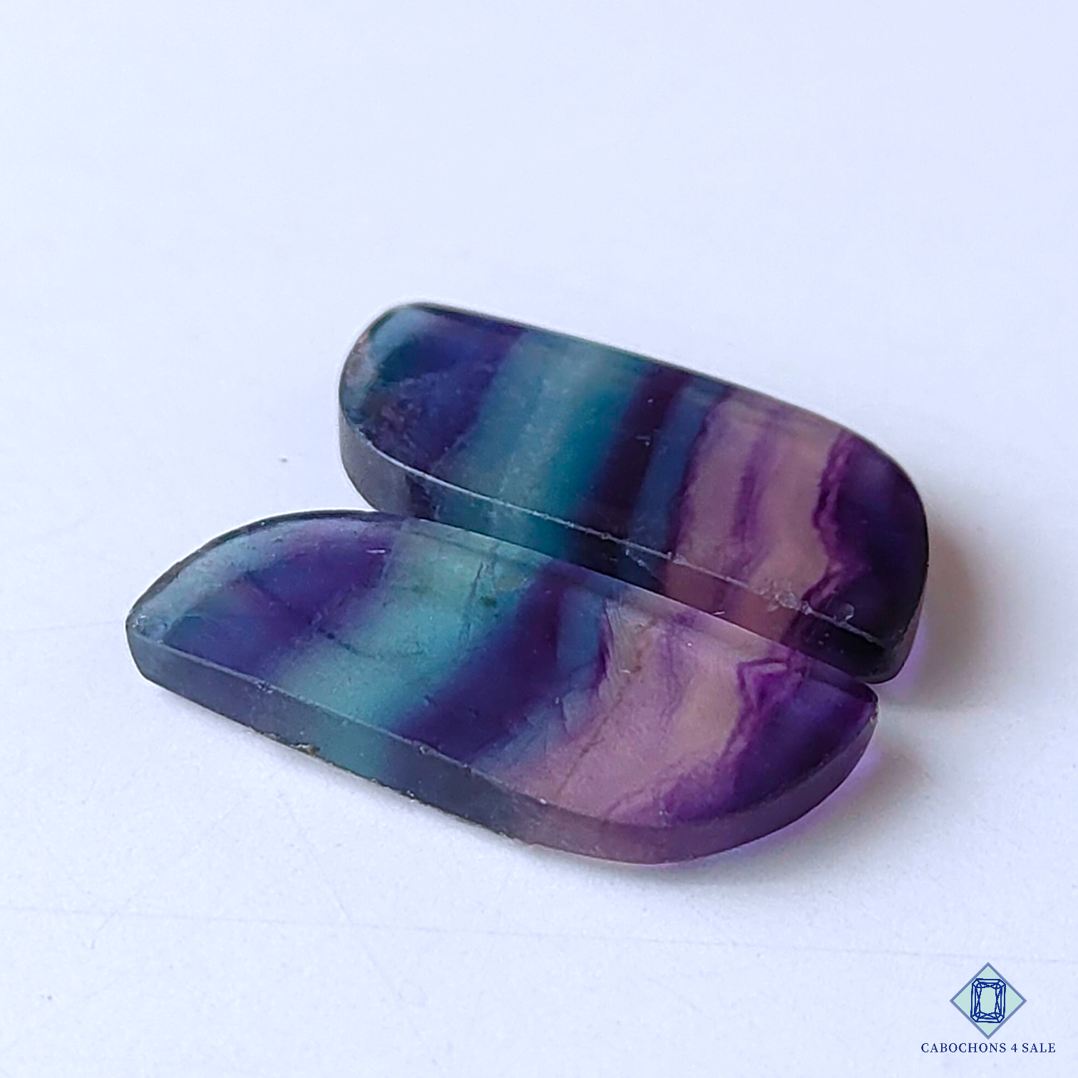 Banded Teal Blue Fluorite