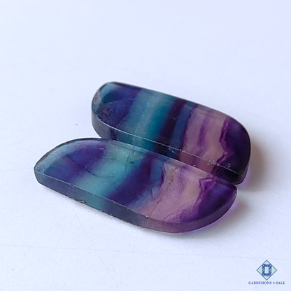 Banded Teal Blue Fluorite