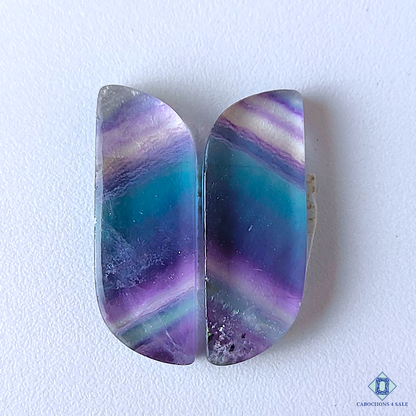 Banded Teal Blue Fluorite