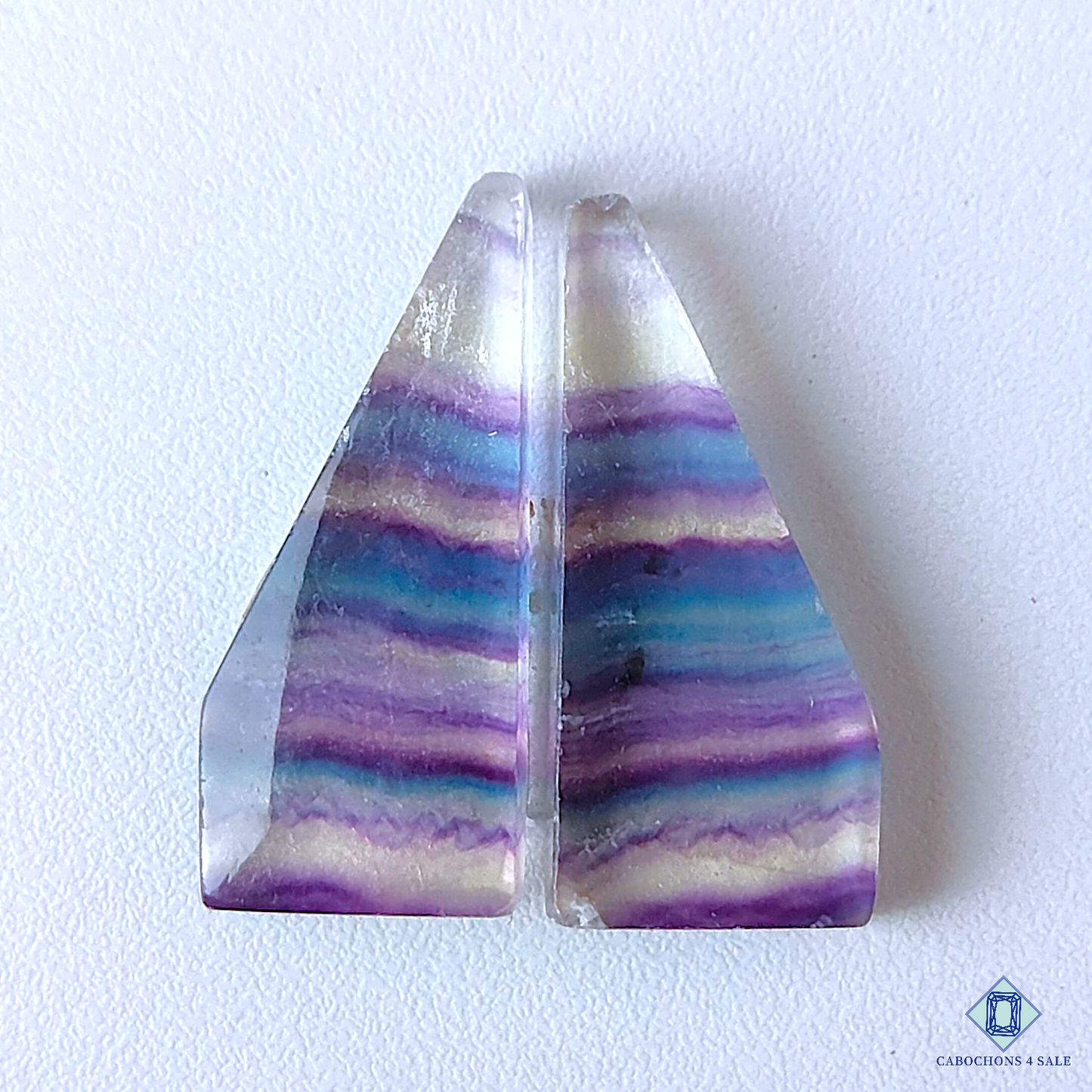 Banded Teal Blue Fluorite