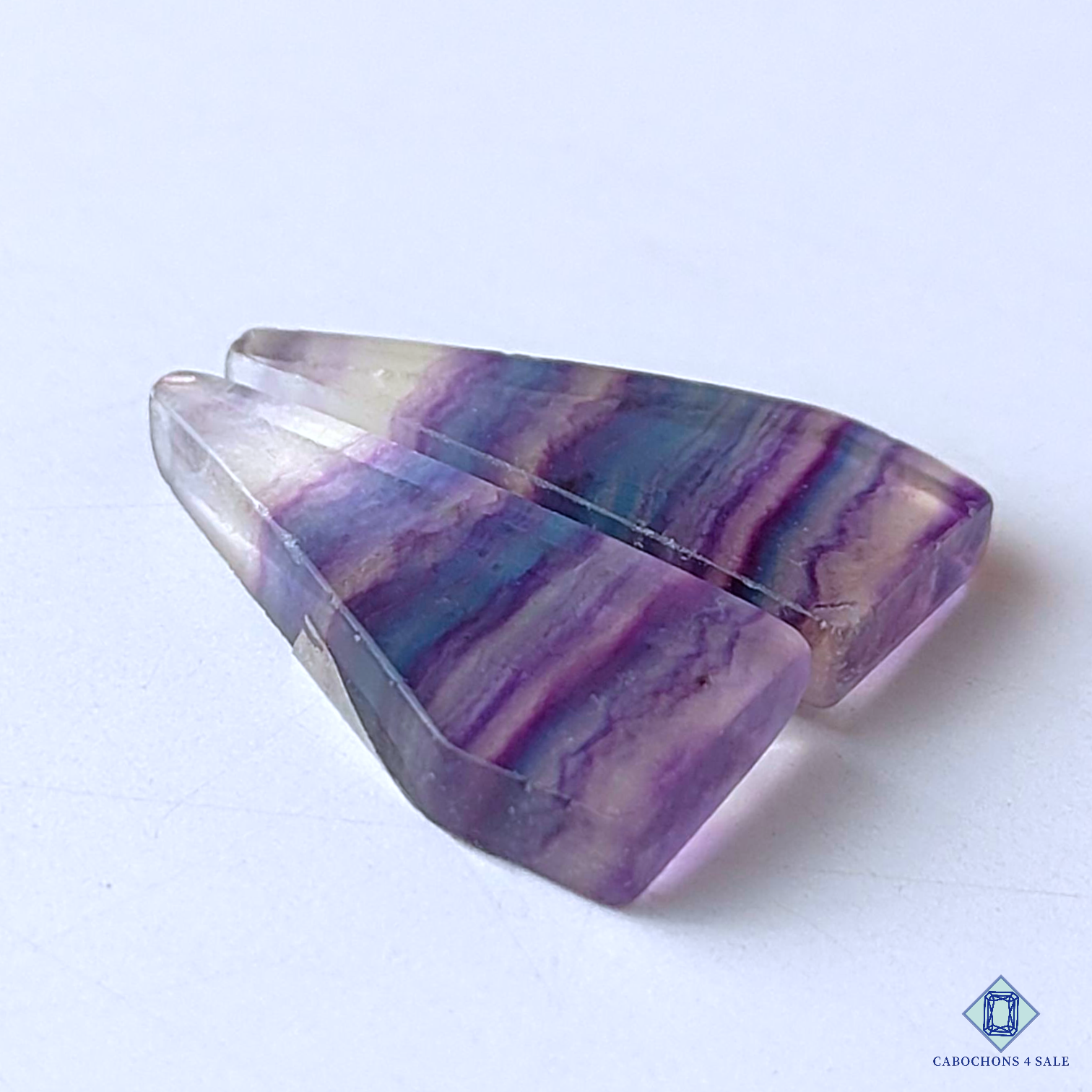 Banded Teal Blue Fluorite