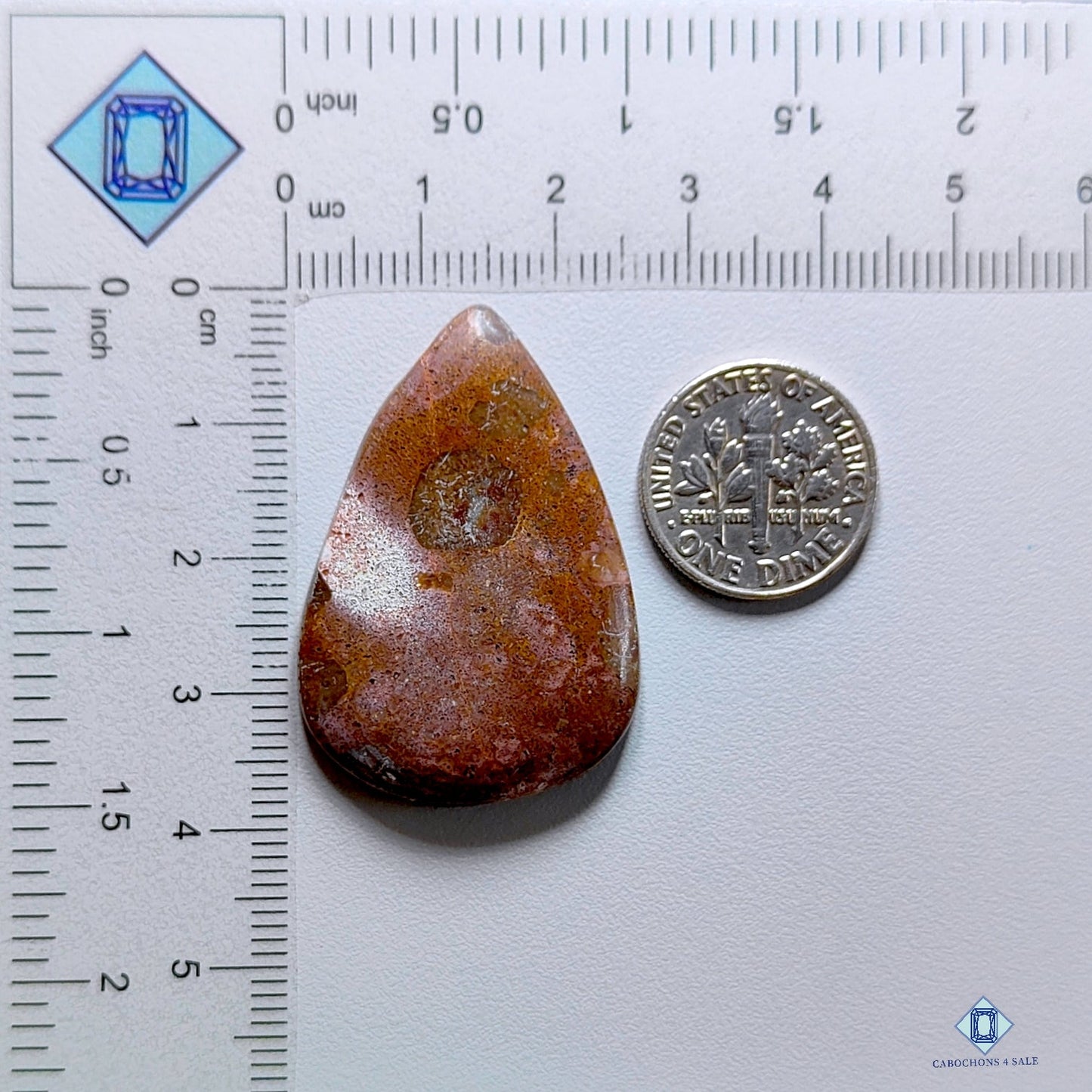 Bauxite Pear Cabochons