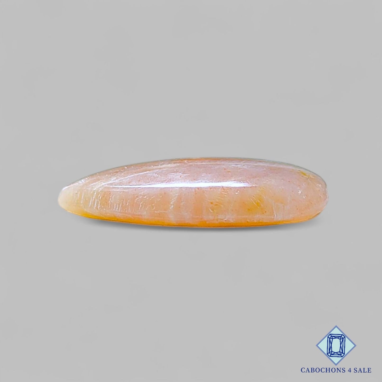 Cabujones de pera de belomorita (piedra lunar + piedra solar)