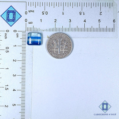 Natural Bi Color Blue Kyanite Gemstone  Fancy Cabochons 9*8*3mm from Brazil available for sale