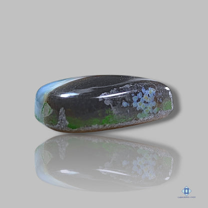 Cabujones de pera de ópalo azul bicolor