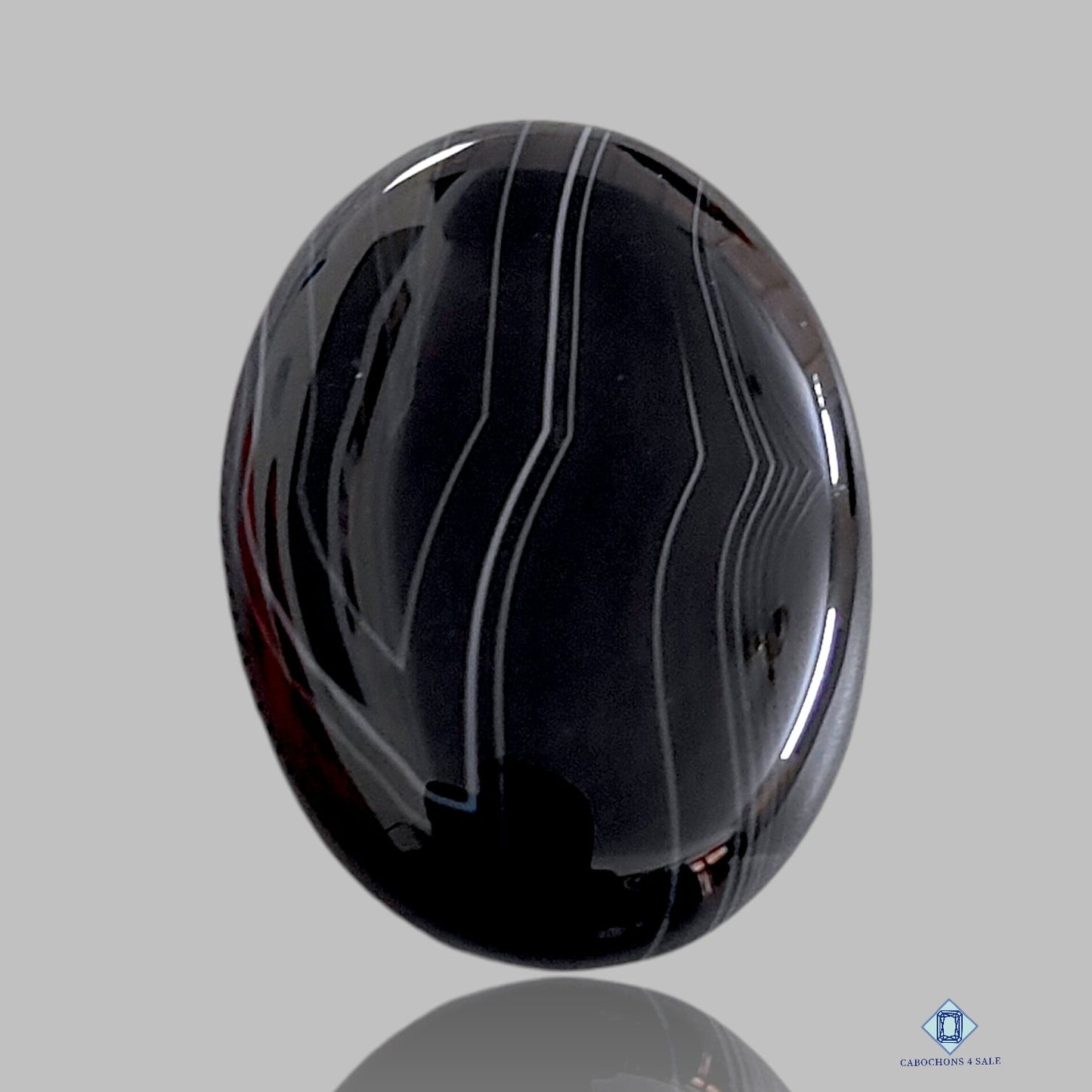 Black Banded Onyx Oval Cabochons