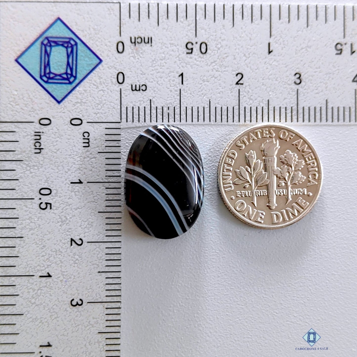 Black Banded Onyx Oval Cabochons