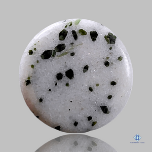 Black Dot Agate Round Cabochons