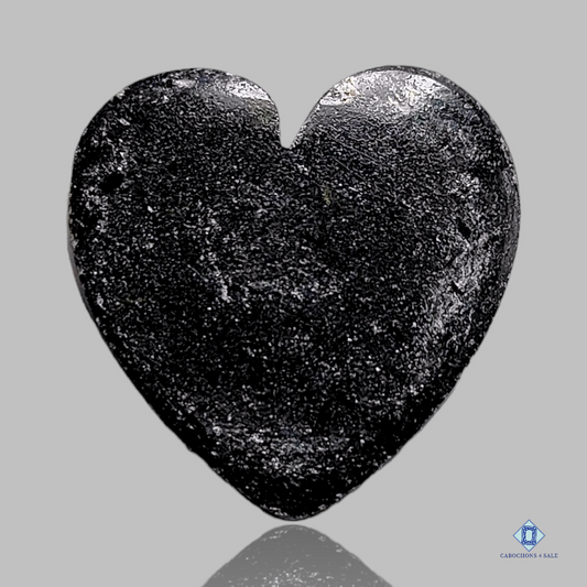 Black Mica-c4sw1629-Heart-Black-Cabochons