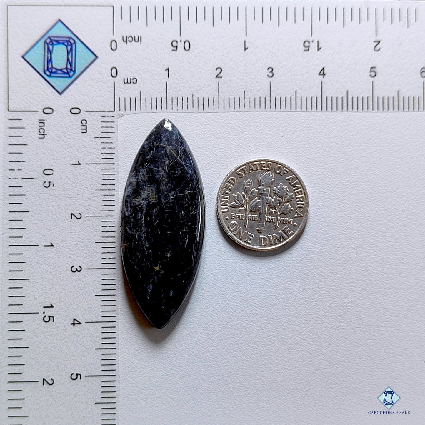 Black Moonstone Marquise Cabochons